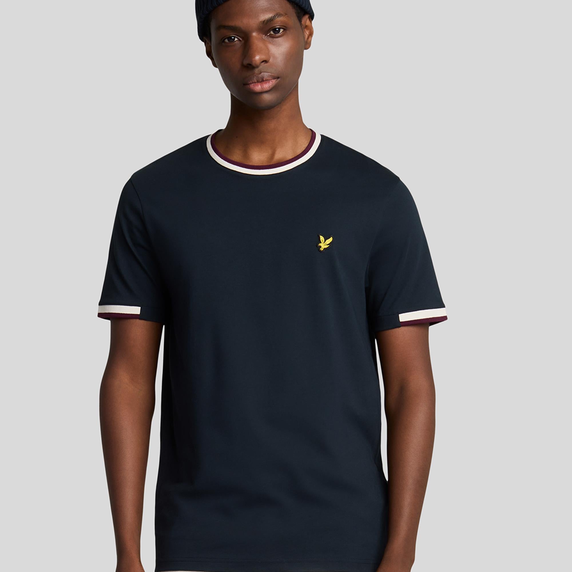 Lyle & Scott Half Tipped T-Shirt Dark Navy